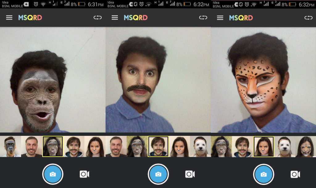 MSQRD App goes viral on the Google Play store; Masquerade yourself in selfie videos 3