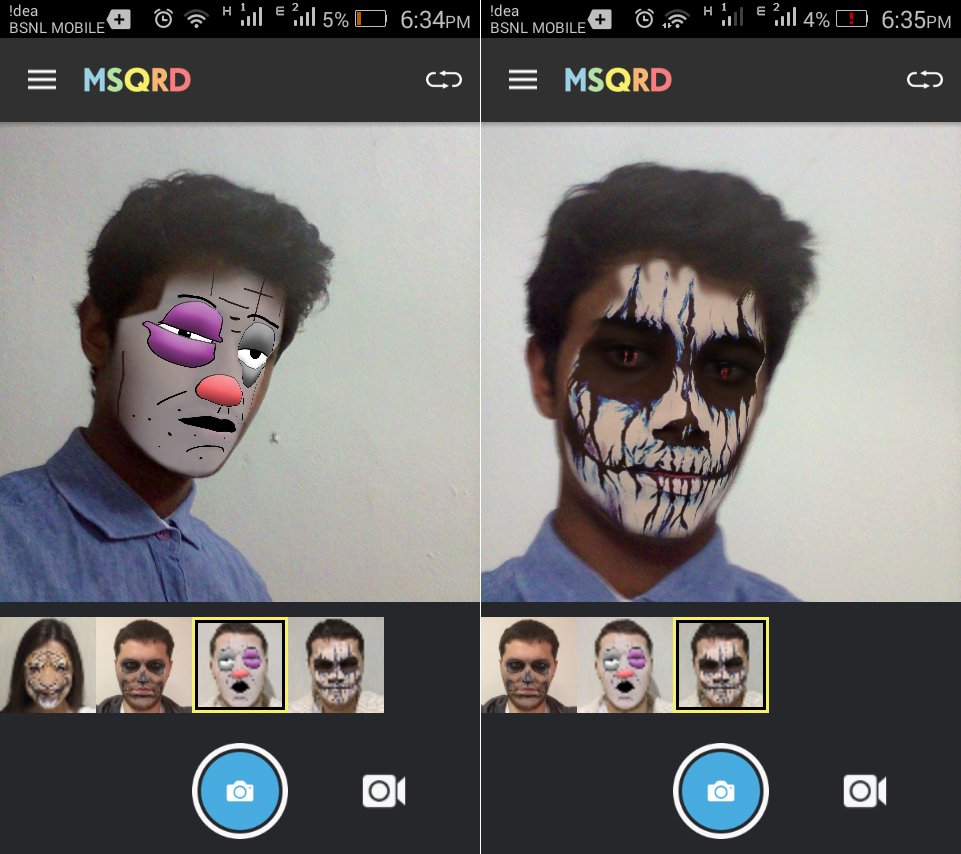 MSQRD App goes viral on the Google Play store; Masquerade yourself in selfie videos 5