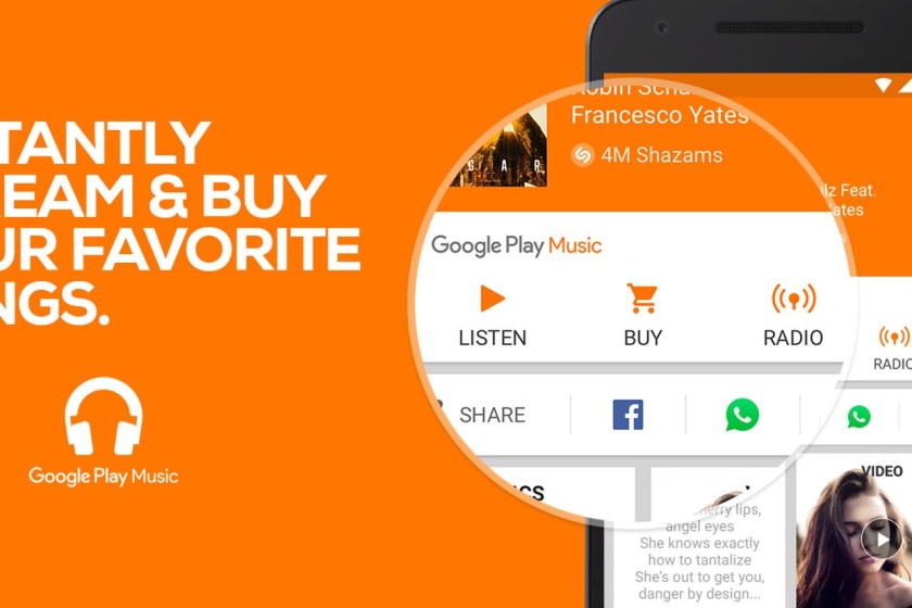 Shazam Music app scores new update with new features in Google Play Music integration 1