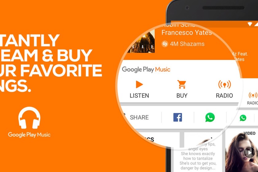 Shazam Music app scores new update with new features in Google Play Music integration 3