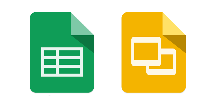 Google Sheets and Slides updated with the support for more file formats 1
