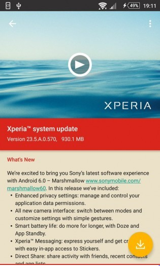 Sony releases Android Marshmallow update for XperiaZ3 Dual, Z2 Tablet & other Z2/Z3 variants 2