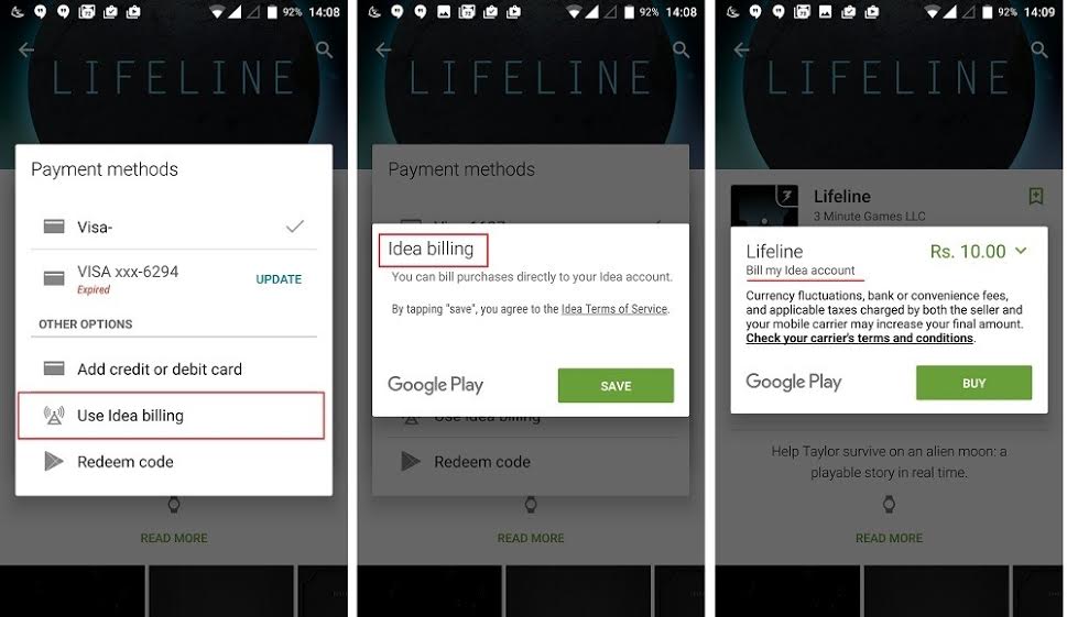Play Store Offers Carrier Billing In India For Idea Cellular Accounts 7
