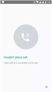 video call whatsap