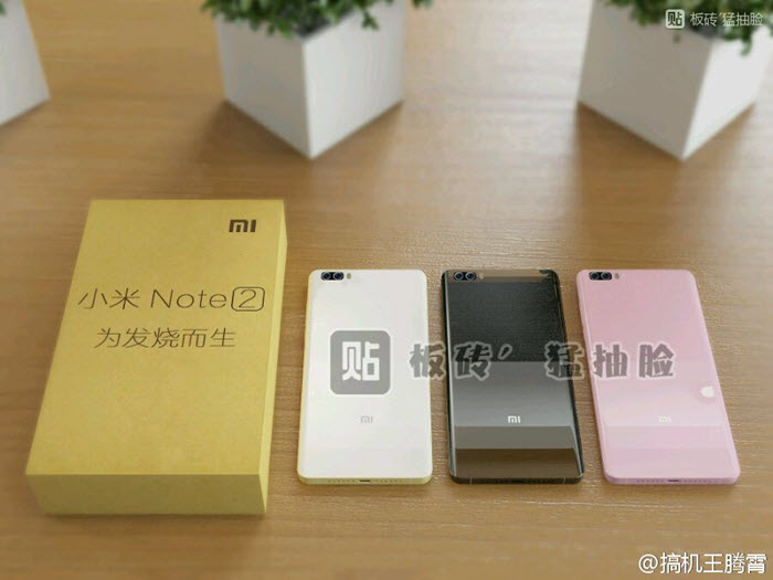 Xiaomi Mi Note 2 renders leaked online. 1