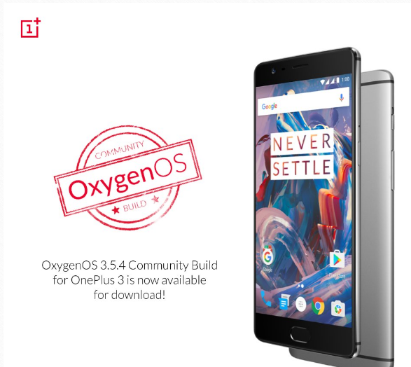 New Oxygen OS Community build 3.5.4 is live now for OnePlus 3 devices 1