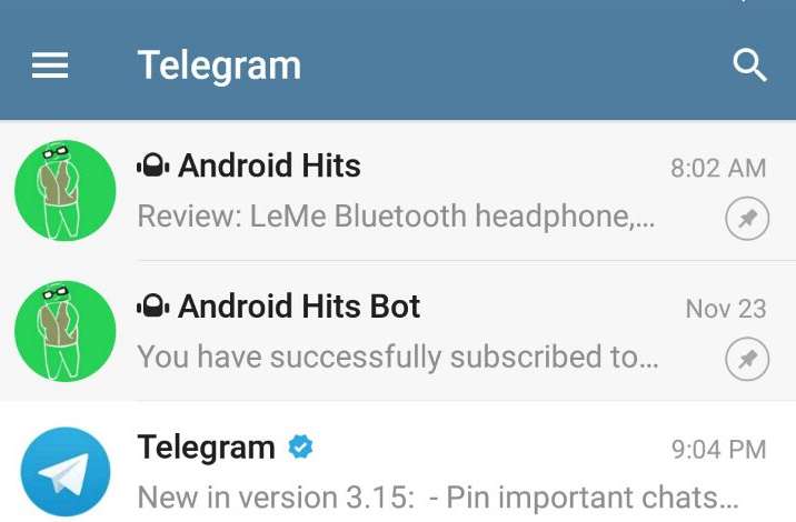 New update for Telegram app integrates Pinned chats and IFTTT support 3