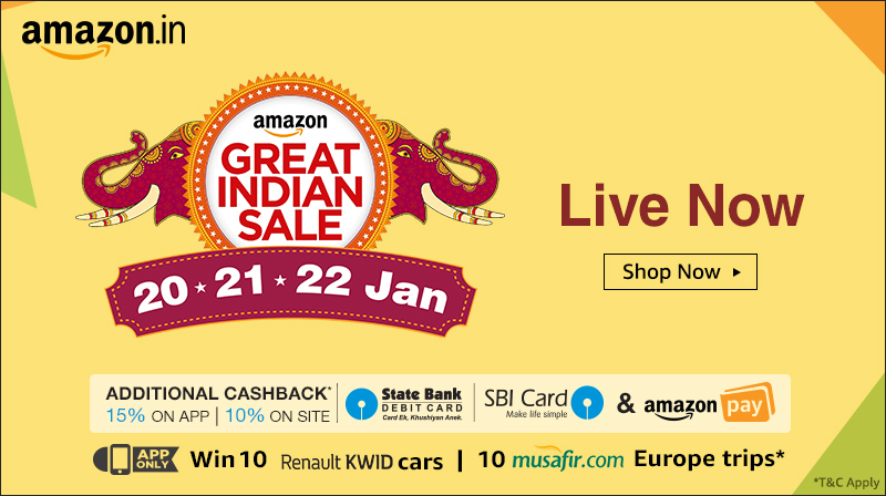 Amazon Great Indian Sale is Live now with blockbuster deals; up to 50% off for electronics 9