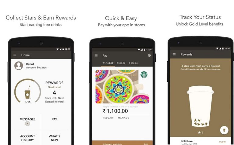 Starbucks launches their new app in India; allows customers to pay via mobile 4