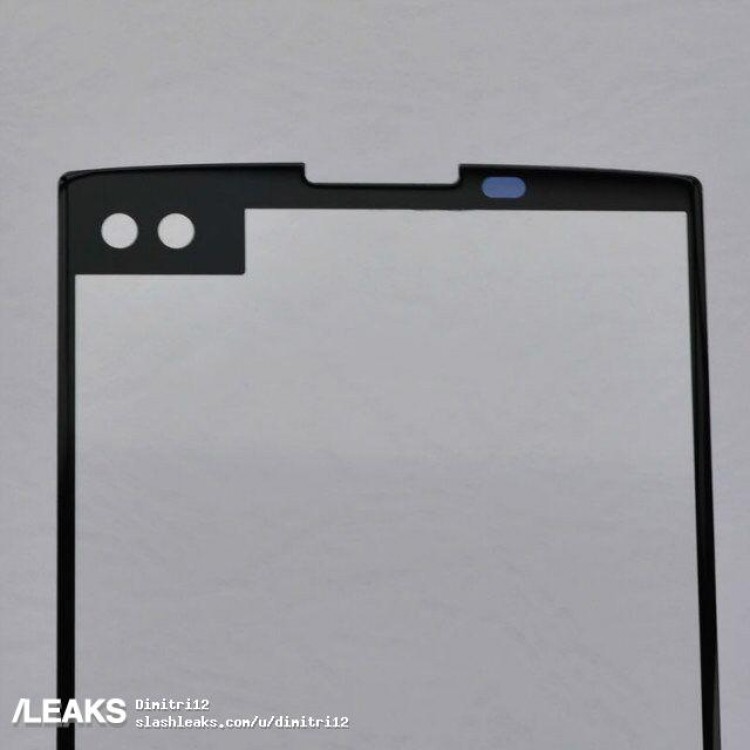 LG V30 front panel leak shows dual front camera, second screen 1