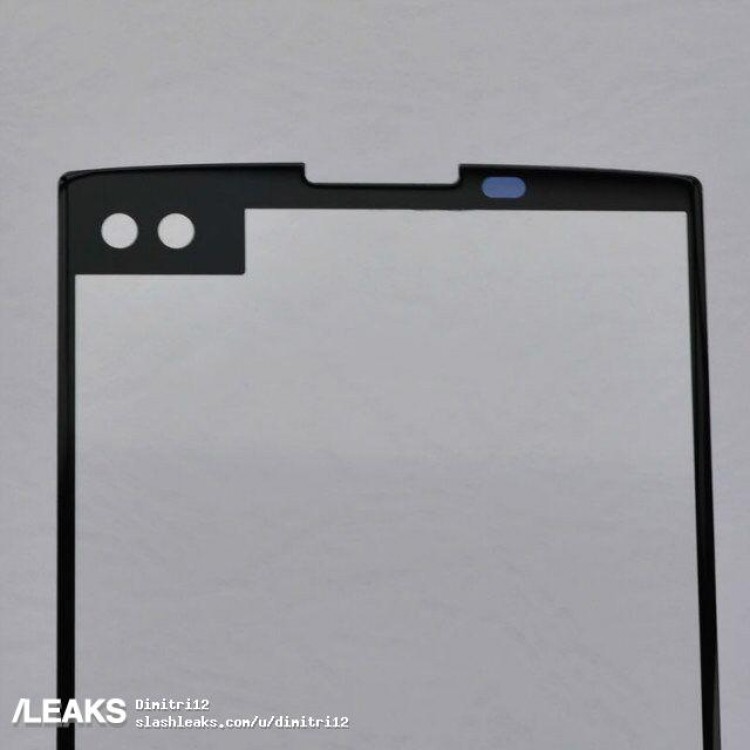 LG V30 front panel leak shows dual front camera, second screen 3