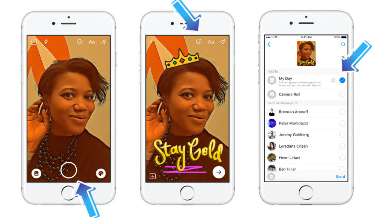 Facebook introduces 'Messenger Day'- a new feature like Snapchat stories 6
