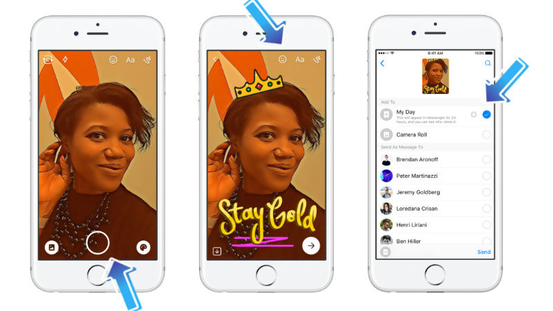 Facebook introduces 'Messenger Day'- a new feature like Snapchat stories 5