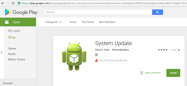 Finally Google removes that fake 'System Update' from the store 5