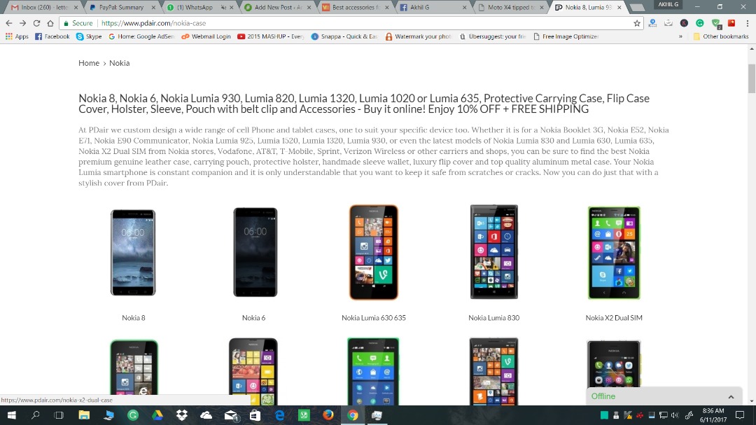 Nokia 8 leaked again in case manufacturer listing, reveals design 2 Nokia 8 leaked again in case manufacturer listing, reveals design 2
