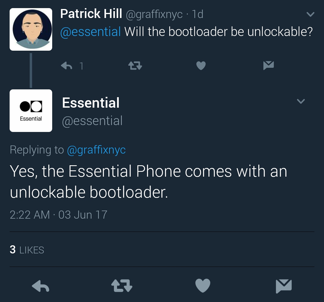 Does the Essential smartphone have an Unlockable Bootloader? 3