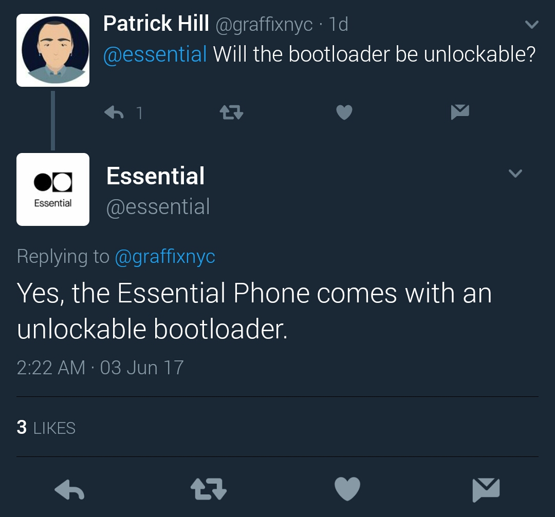 Does the Essential smartphone have an Unlockable Bootloader? 2 Does the Essential smartphone have an Unlockable Bootloader? 2