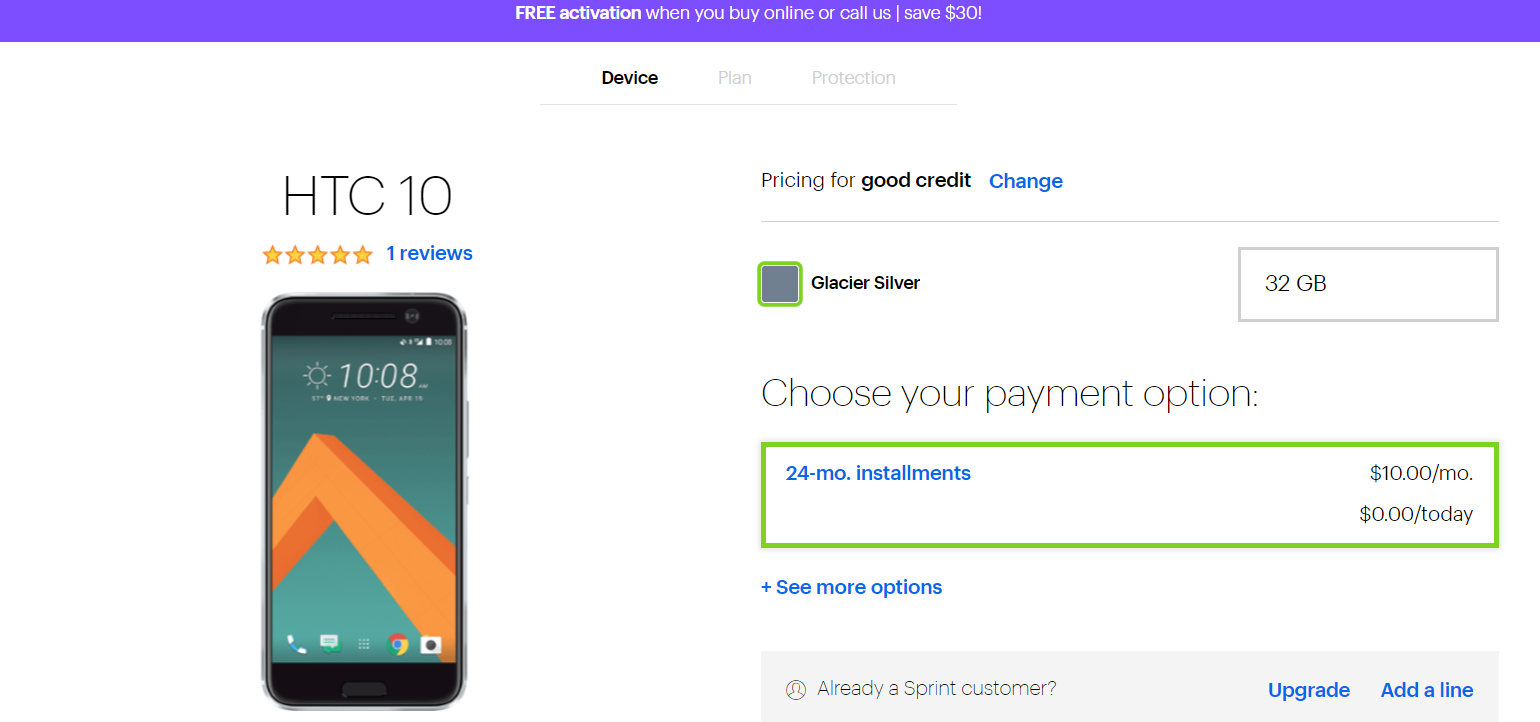 HTC 10 gets a permanent price cut with Sprint, you can now own it for just $240. 2