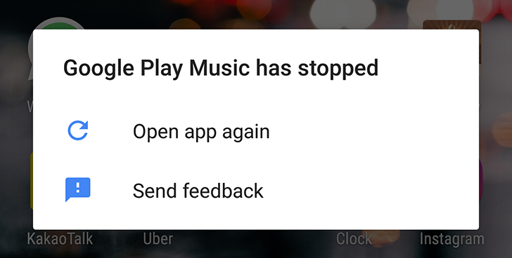 Latest update for the Google Play Music app causes app crashes 2 Latest update for the Google Play Music app causes app crashes 2