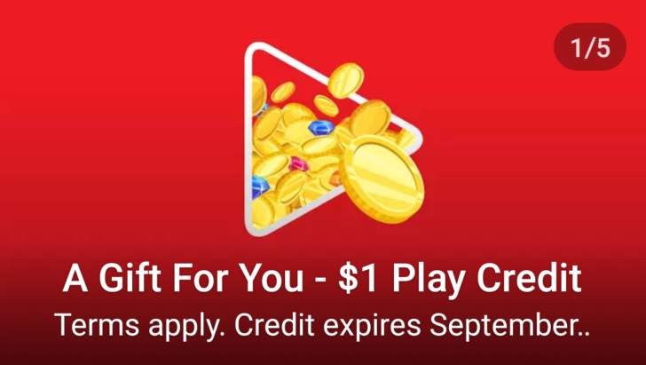 Google is giving away $1 Google Play credit for selected accounts 4