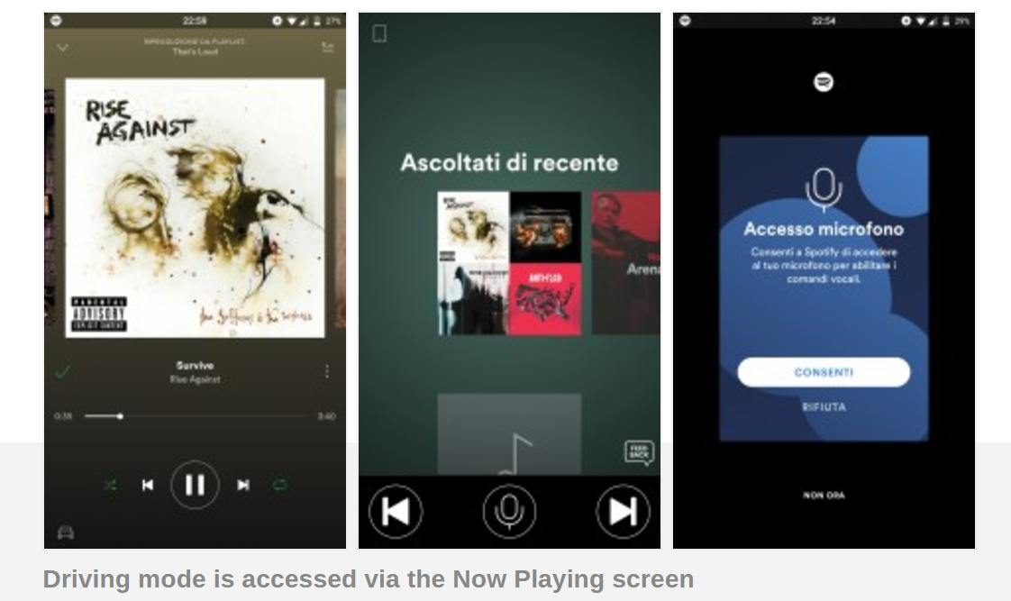 Spotify is internally testing the driving mode in their Android app 2