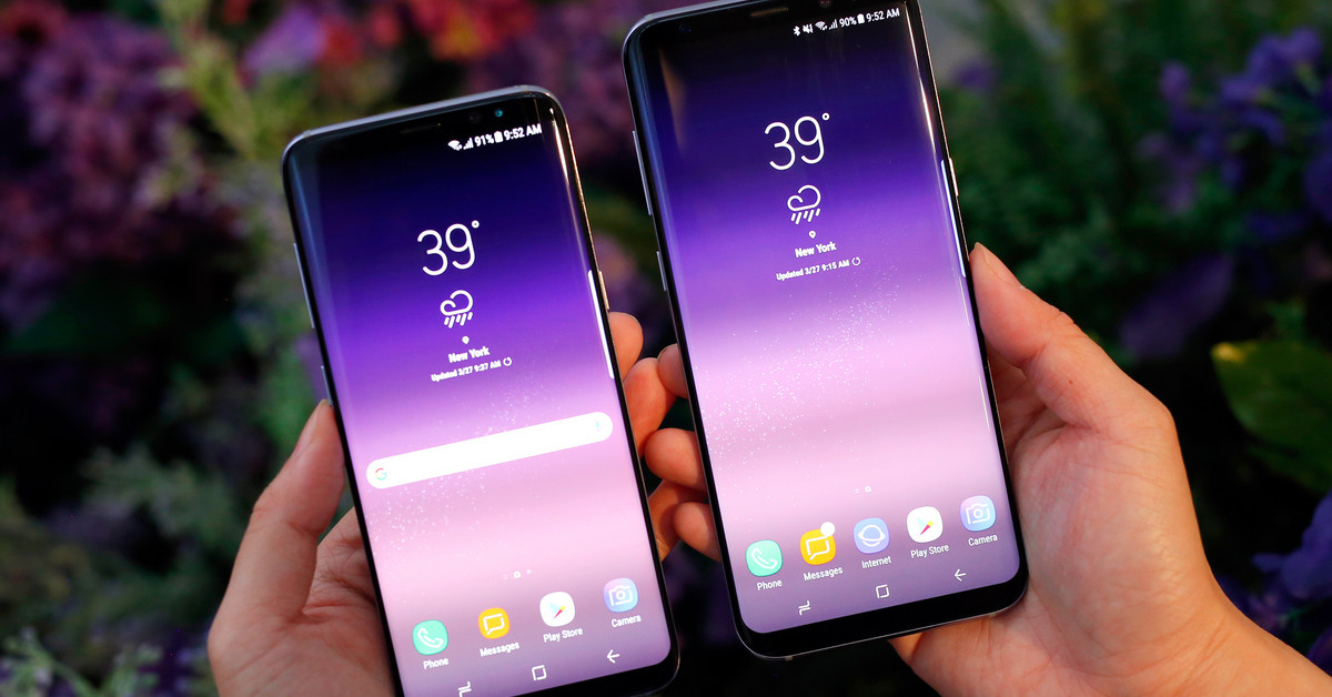 Samsung Galaxy S8 running Android O Surfaces 2