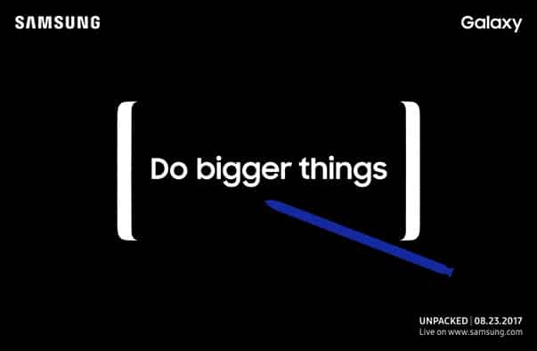 Samsung sends out press invites for the Galaxy Note 8 launch event 1