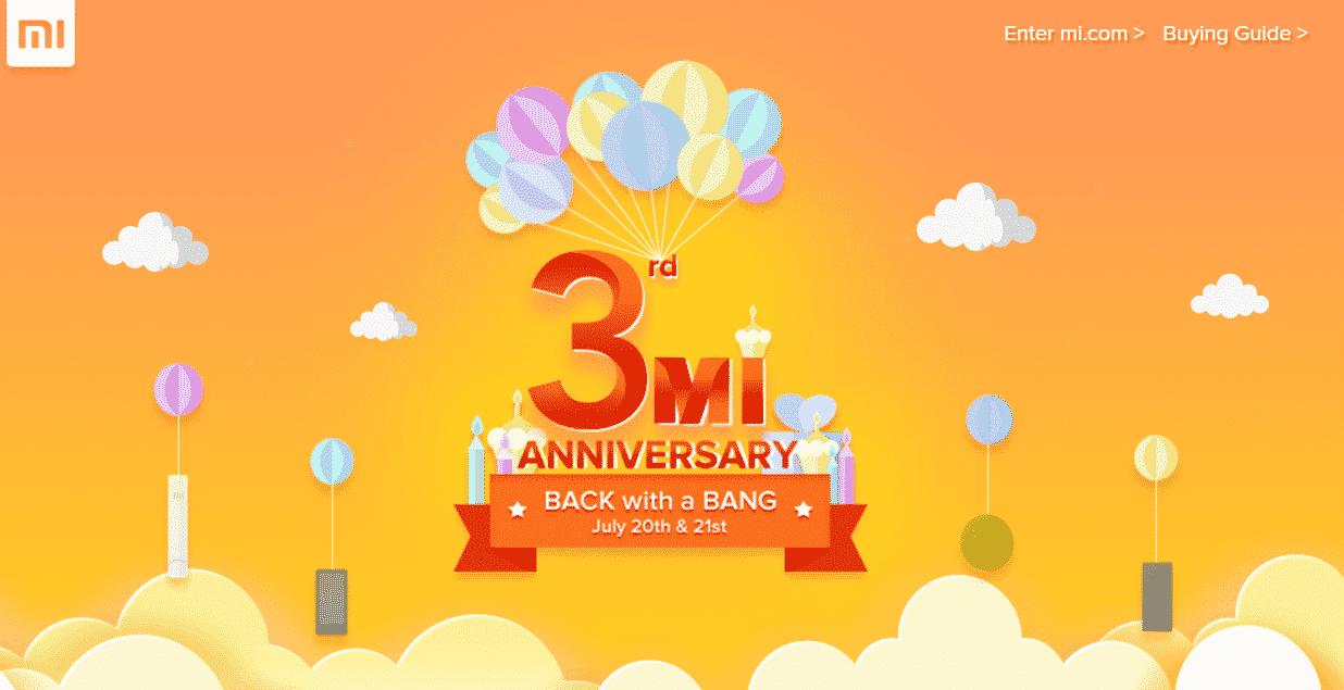 Xiaomi's 3rd anniversary sale begins today, avail great discounts on popular Mi products 1