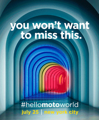 Motorola sends media invites for the July 25 event in New York City 7