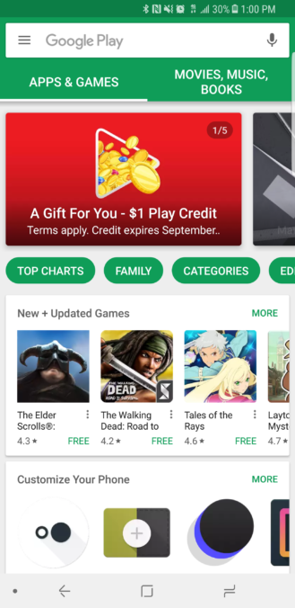 Google is giving away $1 Google Play credit for selected accounts 5