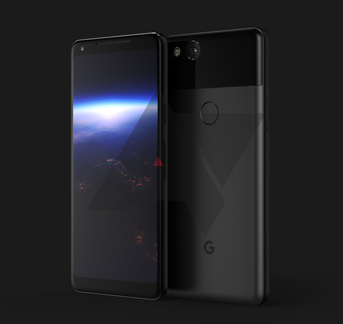 Google Pixel XL 2 leaked wild in renders with 18:9 ratio display 2