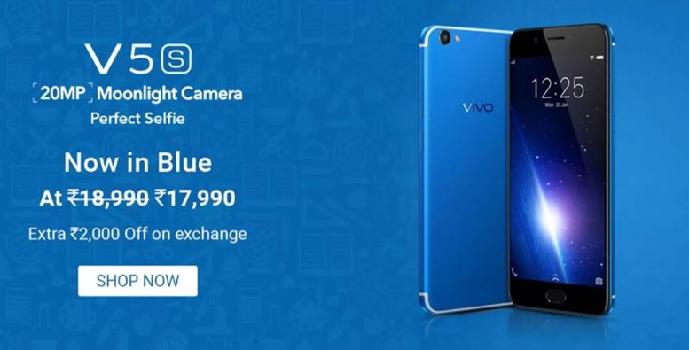 Vivo launched blue color V5S in India, Introduces a bunch of new offers 4