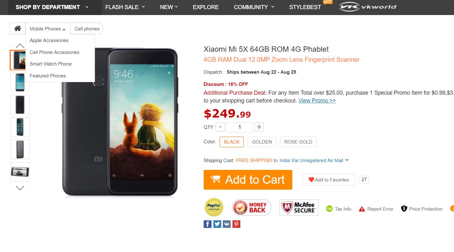 Deal Alert: Grab Xiaomi Mi 5X from GearBest at just $249.99 (COUPON) 1