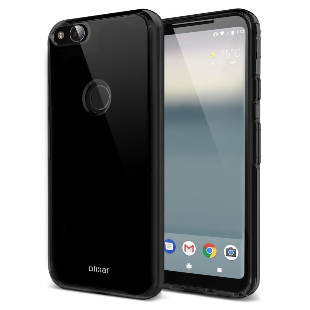 Pixel 2 Olixar cases showing the Pixel 2 image renders 6