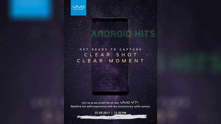 Vivo to launch selfie-focused smartphone V7+ in India on September 7 1