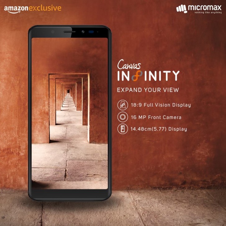 Micromax Launches Canvas Infinity with Full Vision 18:9 display 1