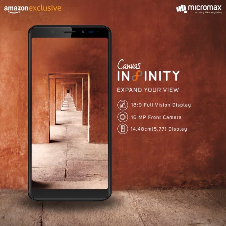 Micromax Launches Canvas Infinity with Full Vision 18:9 display 6