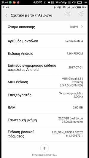 Android Nougat update now available for the Xiaomi Redmi Note 4 smartphones. 2 Android Nougat update now available for the Xiaomi Redmi Note 4 smartphones. 1