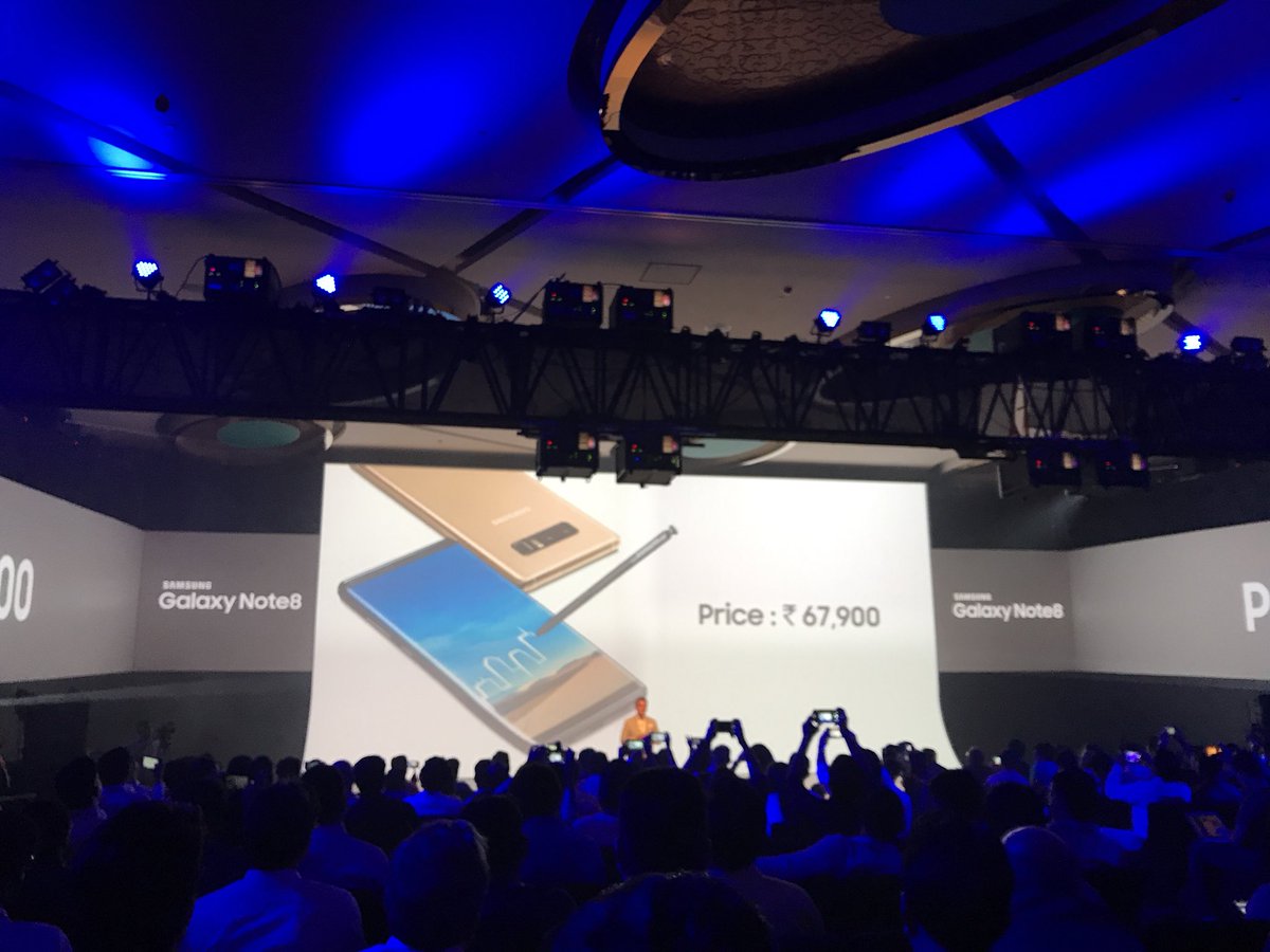 Samsung launches Galaxy Note 8 in India with Bixby for Rs. 67,900 5