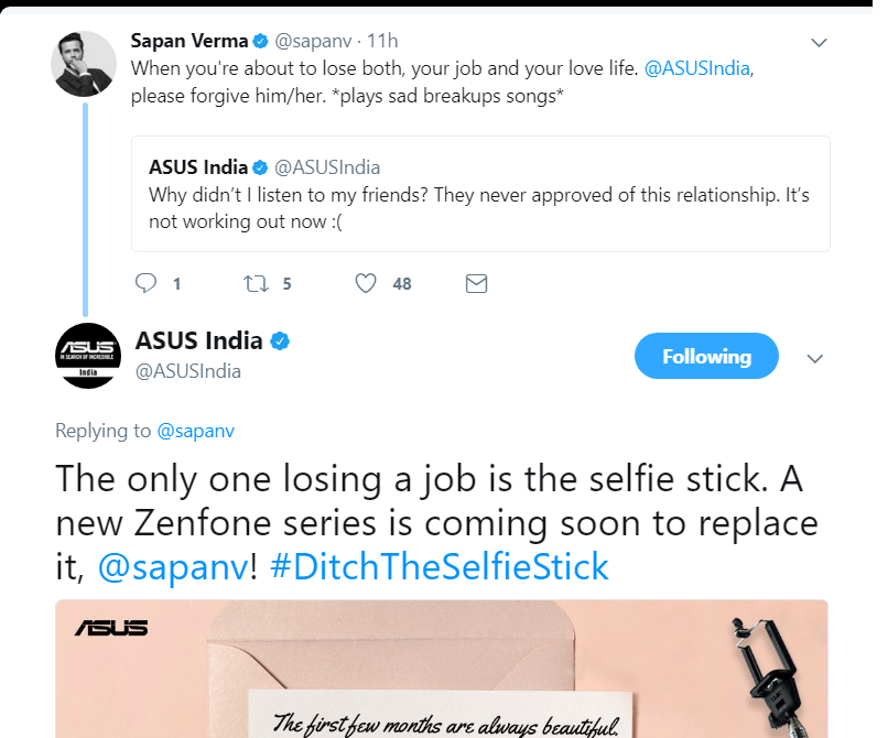 ASUS's Twitter accounts hacked? Tweeting weird things and gets trolled 4