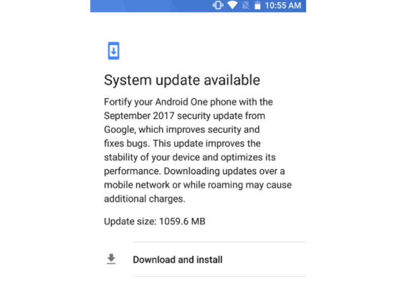 Mi A1 receives its first update, Includes September security patches 2 Mi A1 receives its first update, Includes September security patches 1