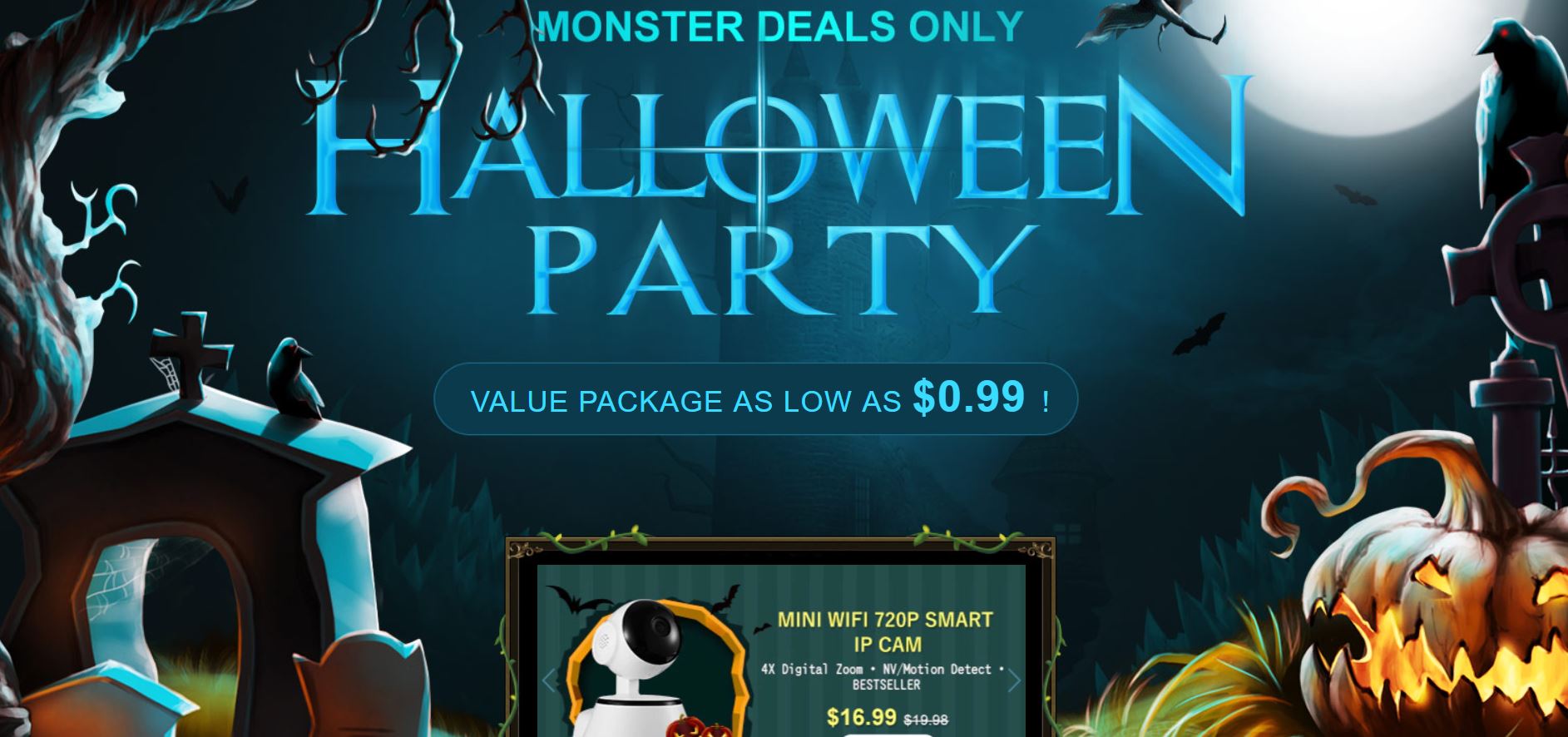 GearBest Halloween Party Gear Flash Sale Best Offers and Coupon Code 2