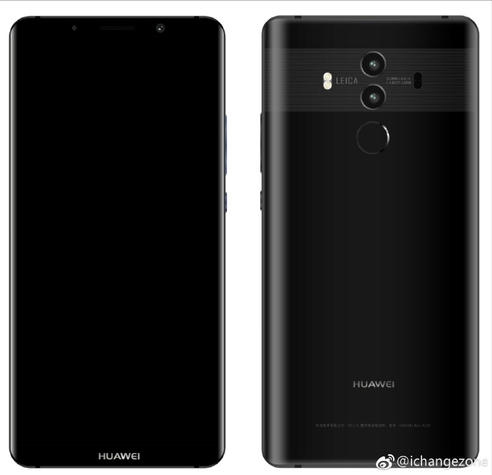 Huawei Mate 10 Pro leaks wild, reveals design 2