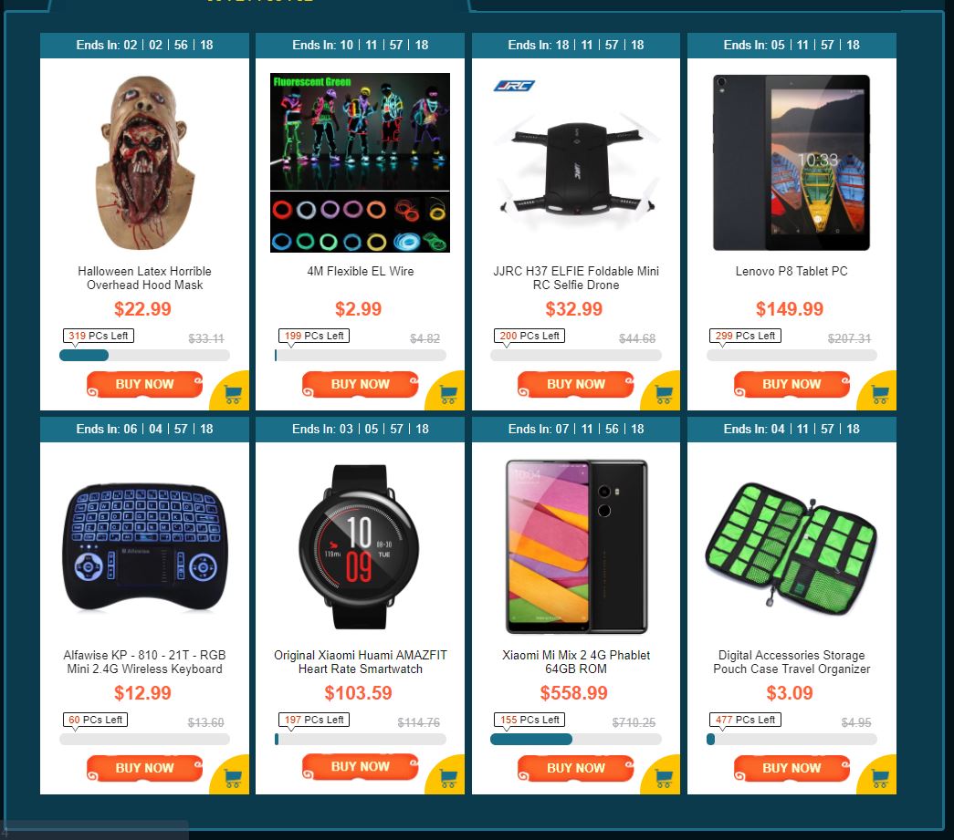 GearBest Halloween Party Gear Flash Sale Best Offers and Coupon Code 2