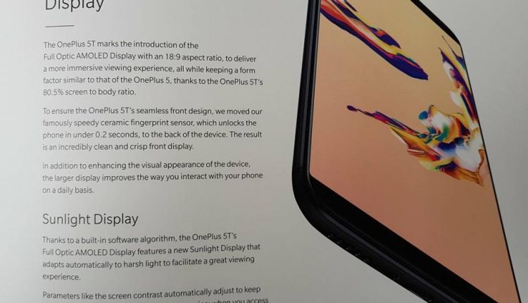 OnePlus 5T Photographs And User Manual Leaked Ahead Of The Official Launch 7