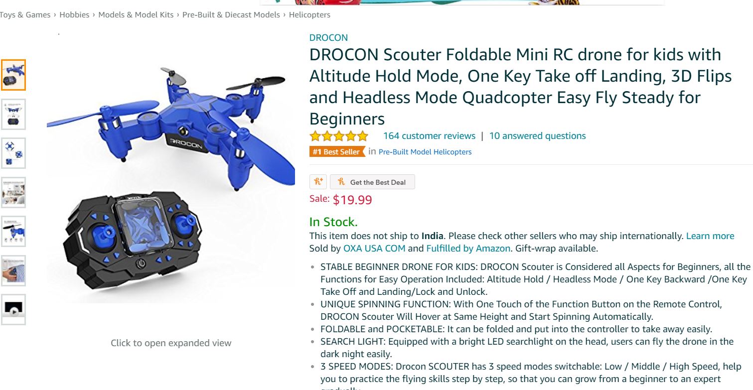 Deal: Grab pocket-sized DROCON Scouter mini drone at just $19.99 (COUPON) 4
