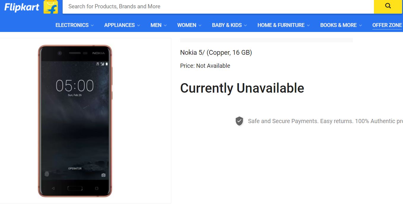 Nokia 5 3GB RAM variant launched 2