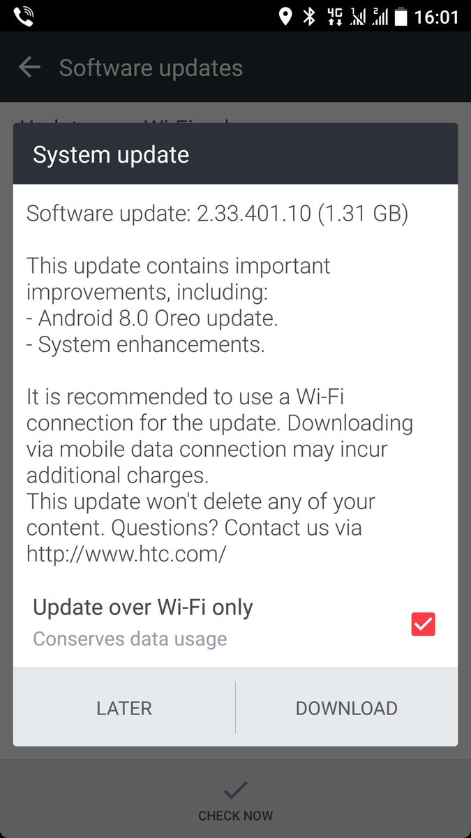 HTC U11 users in EMEA regions are getting Android 8.0 Oreo update 2