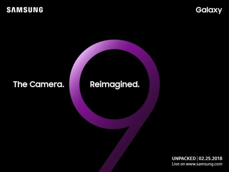 Samsung sends out invitation for Galaxy S9 launch event on February 25th 2