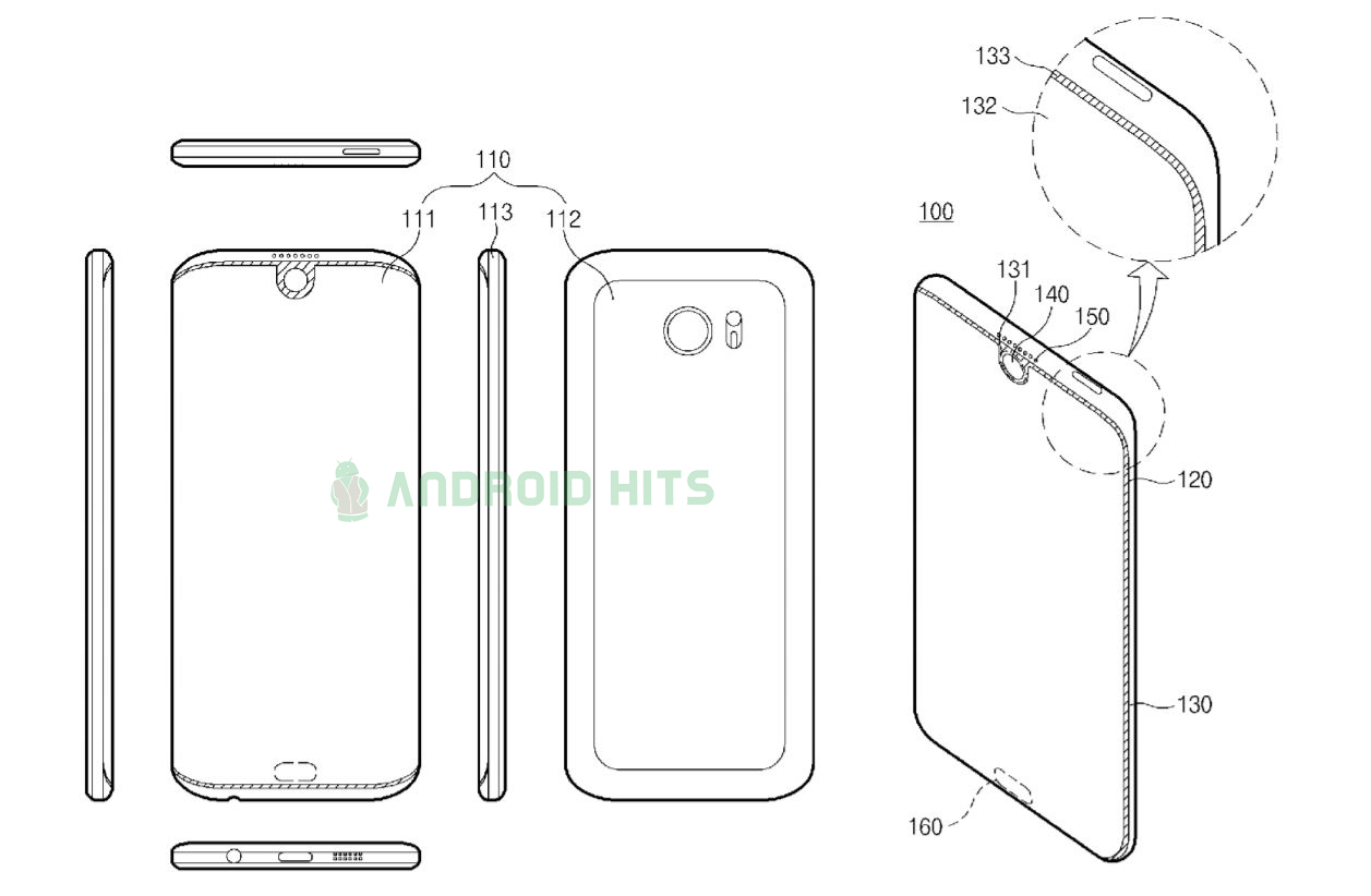 Samsung's patent shows smartphones with display notch, in-display fingerprint scanner 1